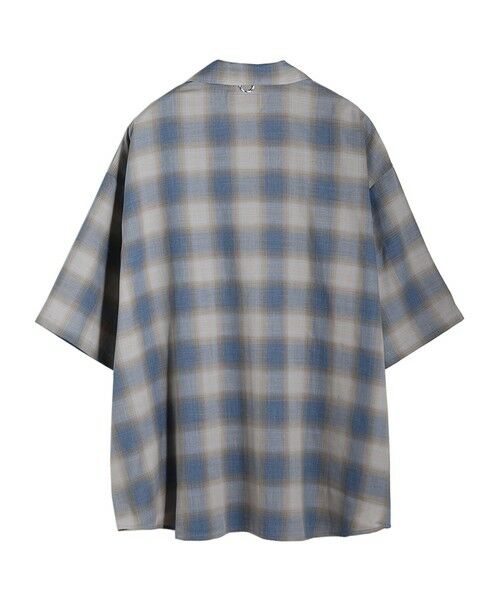 MEN'S BIGI / メンズビギ シャツ・ブラウス | シアーチェックビッグシルエットシャツ | 詳細14