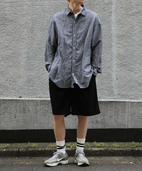 MEN'S BIGI / メンズビギ ショート・ハーフ・半端丈パンツ | サマーコーデュロイワイドハーフパンツ | 詳細4