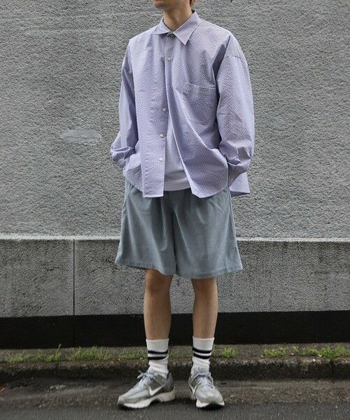 MEN'S BIGI / メンズビギ ショート・ハーフ・半端丈パンツ | サマーコーデュロイワイドハーフパンツ | 詳細8