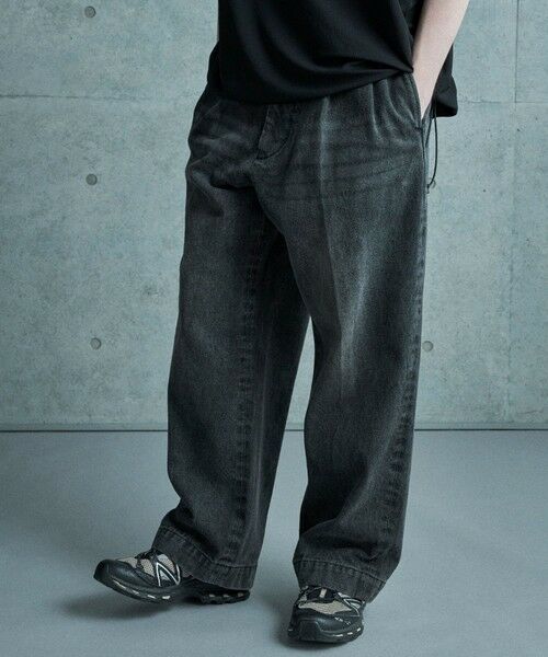 MEN'S BIGI / メンズビギ デニムパンツ | セミワイドデニムタックパンツ | 詳細3