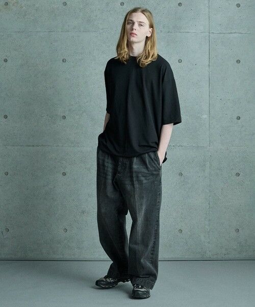 MEN'S BIGI / メンズビギ デニムパンツ | セミワイドデニムタックパンツ | 詳細8