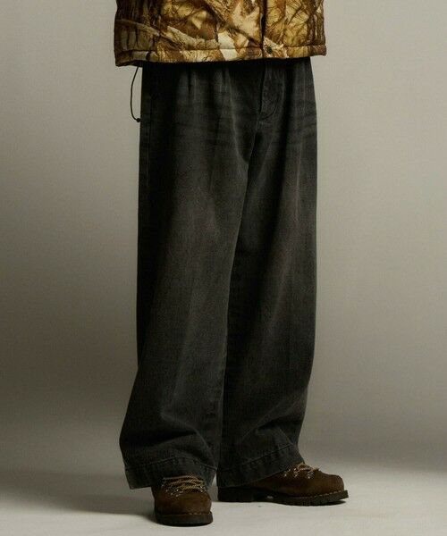 MEN'S BIGI / メンズビギ デニムパンツ | セミワイドデニムタックパンツ | 詳細12