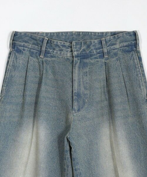 MEN'S BIGI / メンズビギ デニムパンツ | セミワイドデニムタックパンツ | 詳細14