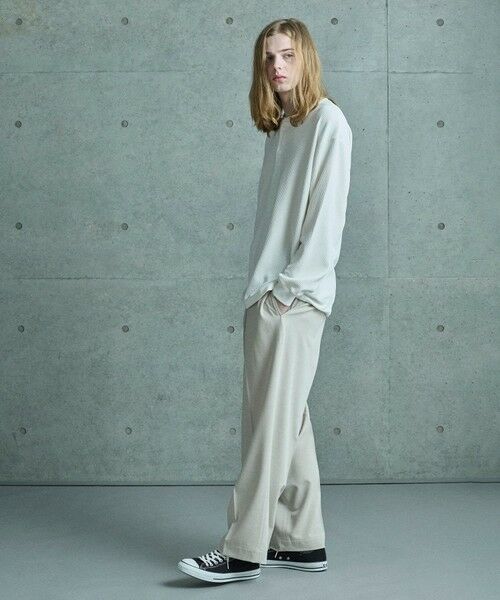 MEN'S BIGI / メンズビギ Tシャツ | テックサーマル ヘンリーネックシャツ＜吸水速乾・ストレッチ・軽量・通気性・保温性＞ | 詳細3