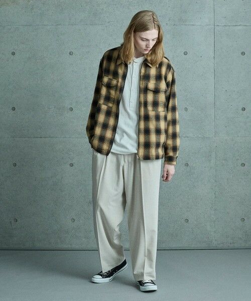 MEN'S BIGI / メンズビギ Tシャツ | テックサーマル ヘンリーネックシャツ＜吸水速乾・ストレッチ・軽量・通気性・保温性＞ | 詳細4