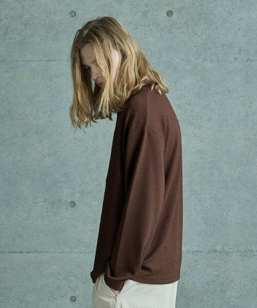 MEN'S BIGI / メンズビギ Tシャツ | テックサーマル ヘンリーネックシャツ＜吸水速乾・ストレッチ・軽量・通気性・保温性＞ | 詳細16