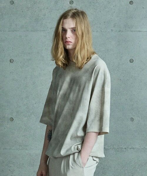 MEN'S BIGI / メンズビギ Tシャツ | ムラ染めプリントルーズフィットTEE | 詳細3