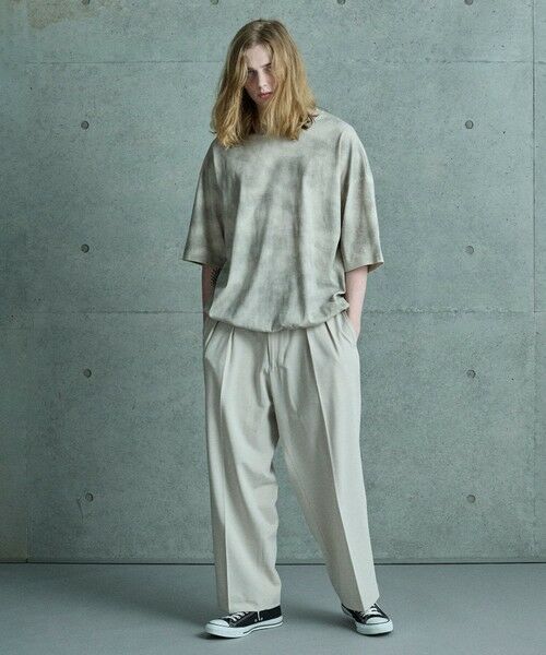 MEN'S BIGI / メンズビギ Tシャツ | ムラ染めプリントルーズフィットTEE | 詳細5