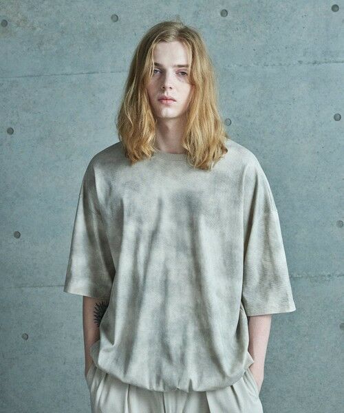 MEN'S BIGI / メンズビギ Tシャツ | ムラ染めプリントルーズフィットTEE | 詳細2