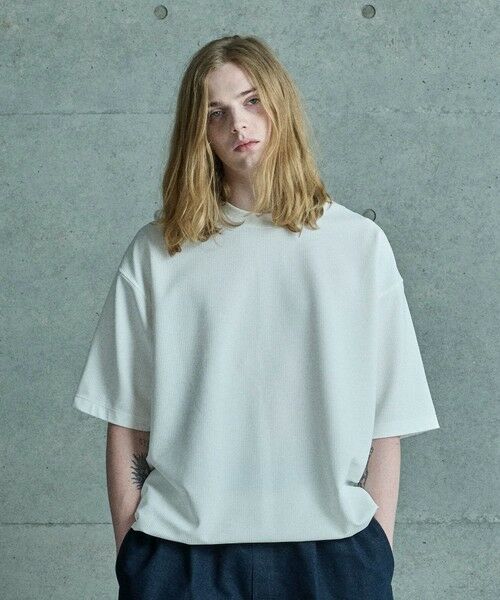 MEN'S BIGI / メンズビギ Tシャツ | シアサッカー調ルーズフィットTEE | 詳細3