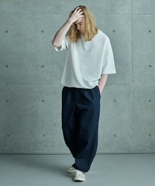 MEN'S BIGI / メンズビギ Tシャツ | シアサッカー調ルーズフィットTEE | 詳細4