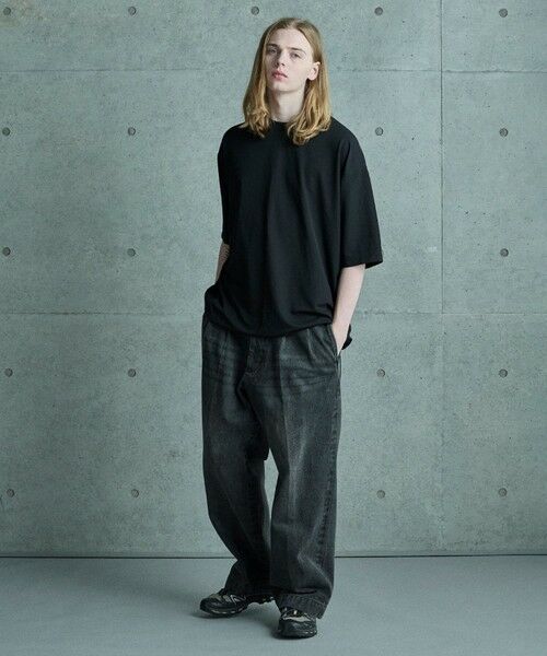 MEN'S BIGI / メンズビギ Tシャツ | シアサッカー調ルーズフィットTEE | 詳細7