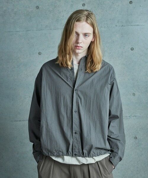 MEN'S BIGI / メンズビギ シャツ・ブラウス | コットンナイロンドローコードシャツ | 詳細1