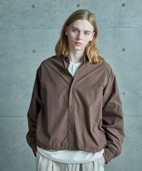 MEN'S BIGI / メンズビギ シャツ・ブラウス | コットンナイロンドローコードシャツ | 詳細8
