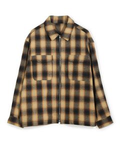 MEN'S BIGI / メンズビギ ブルゾン | オンブレーチェックシャツブルゾン