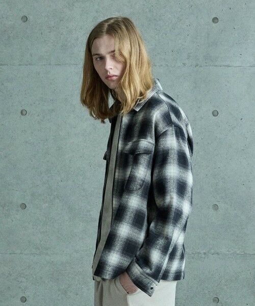 MEN'S BIGI / メンズビギ ブルゾン | オンブレーチェックシャツブルゾン | 詳細3