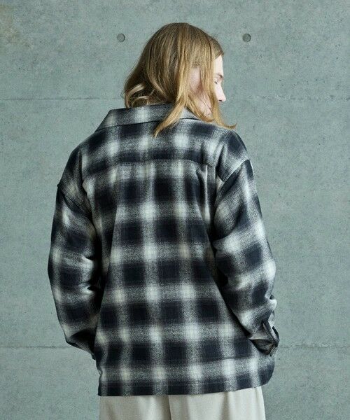MEN'S BIGI / メンズビギ ブルゾン | オンブレーチェックシャツブルゾン | 詳細4