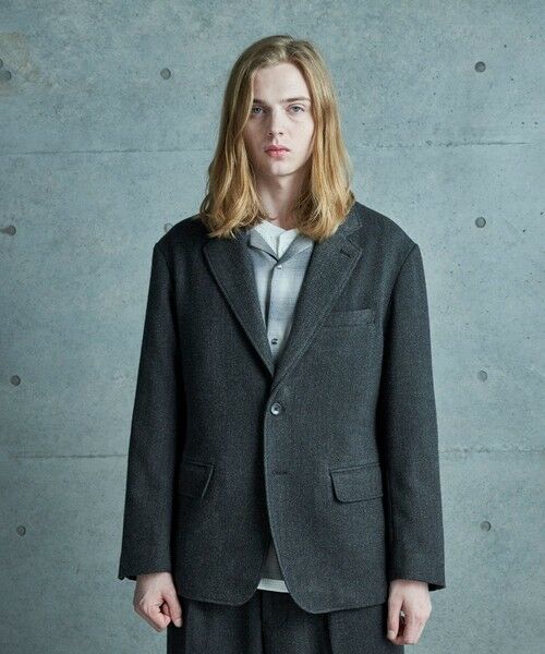 MEN'S BIGI / メンズビギ テーラードジャケット | ヘリンボーン柄テーラードジャケット | 詳細3