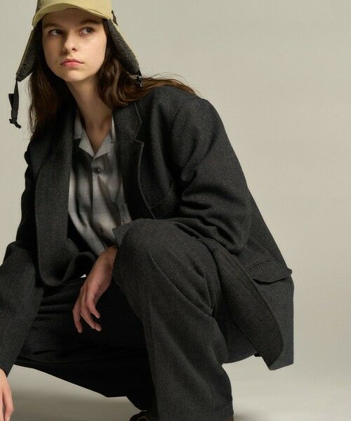 MEN'S BIGI / メンズビギ テーラードジャケット | ヘリンボーン柄テーラードジャケット | 詳細7