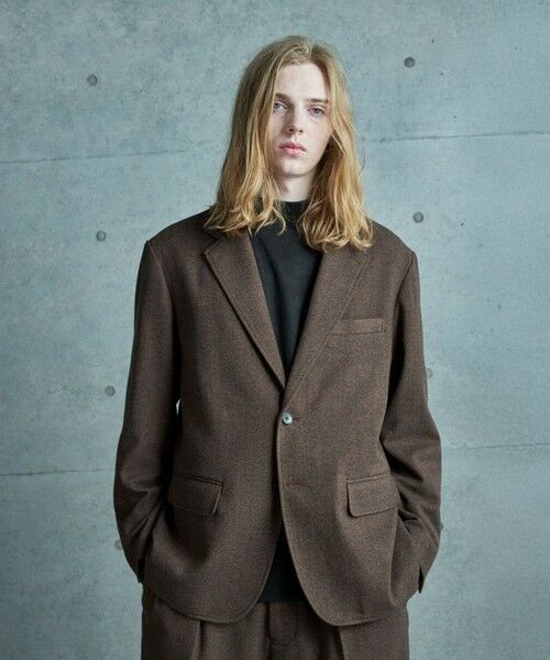 MEN'S BIGI / メンズビギ テーラードジャケット | ヘリンボーン柄テーラードジャケット | 詳細21