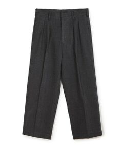 MEN'S BIGI / メンズビギ その他パンツ | ヘリンボーン柄ワイドタックパンツ