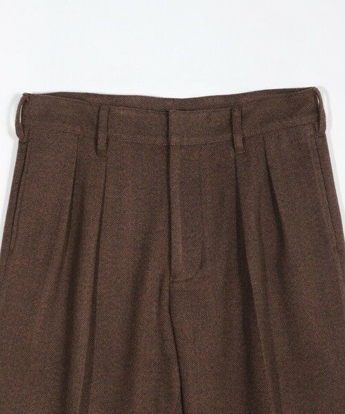 MEN'S BIGI / メンズビギ その他パンツ | ヘリンボーン柄ワイドタックパンツ | 詳細9