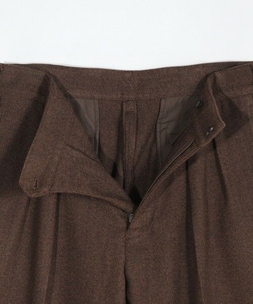 MEN'S BIGI / メンズビギ その他パンツ | ヘリンボーン柄ワイドタックパンツ | 詳細10