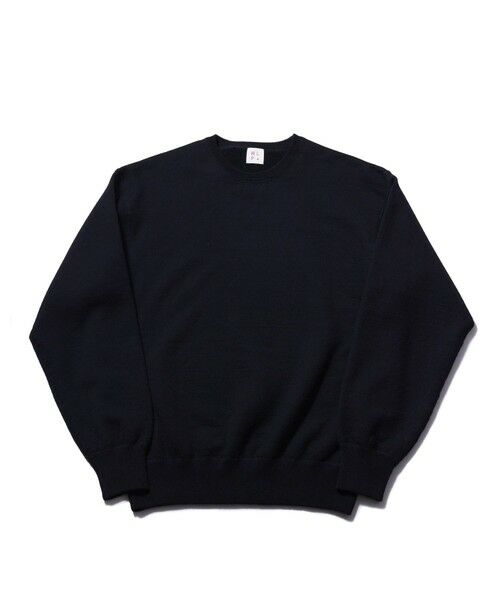 MEN'S BIGI / メンズビギ ニット・セーター | 【WLP/ダブルエルピー】CREW NECK PO（ブラック）