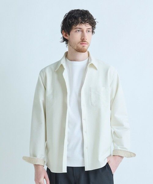 MEN'S BIGI / メンズビギ シャツ・ブラウス | デニムジャージ シャツブルゾン＜ストレッチ＞ | 詳細1