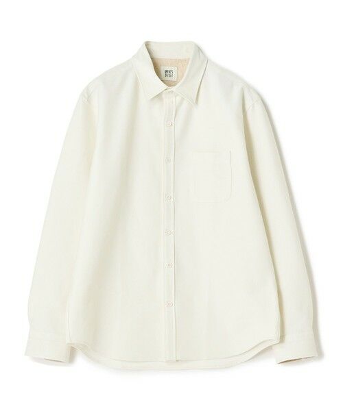MEN'S BIGI / メンズビギ シャツ・ブラウス | デニムジャージ シャツブルゾン＜ストレッチ＞（ホワイト）