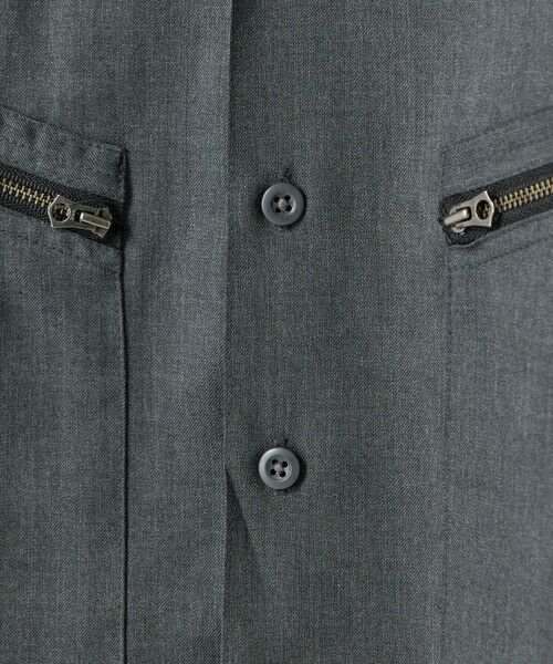 MEN'S BIGI / メンズビギ シャツ・ブラウス | ウールツイル オープンカラーワークシャツ | 詳細5