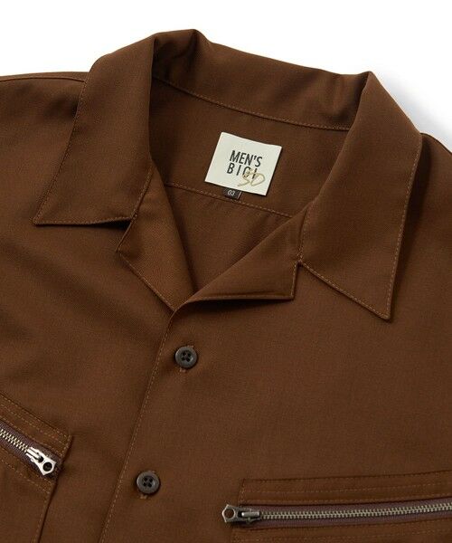 MEN'S BIGI / メンズビギ シャツ・ブラウス | ウールツイル オープンカラーワークシャツ | 詳細13