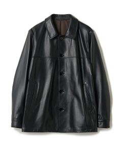 MEN'S BIGI / メンズビギ その他アウター | ライトラムレザー カバーオールブルゾン