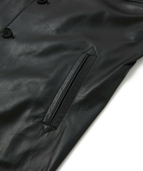 MEN'S BIGI / メンズビギ その他アウター | ライトラムレザー カバーオールブルゾン | 詳細3