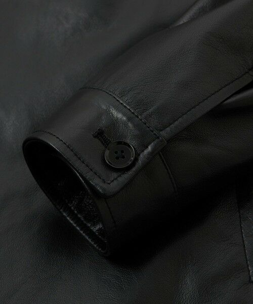 MEN'S BIGI / メンズビギ その他アウター | ライトラムレザー カバーオールブルゾン | 詳細4