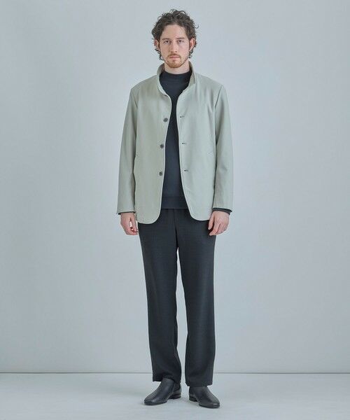 MEN'S BIGI / メンズビギ その他アウター | シャンブレー調ハイテンショントリコット スタンドカラーカーデブルゾン＜接触冷感/速乾/UVカット＞ | 詳細2