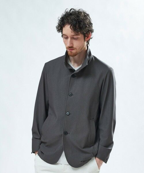 MEN'S BIGI / メンズビギ その他アウター | シャンブレー調ハイテンショントリコット スタンドカラーカーデブルゾン＜接触冷感/速乾/UVカット＞ | 詳細13