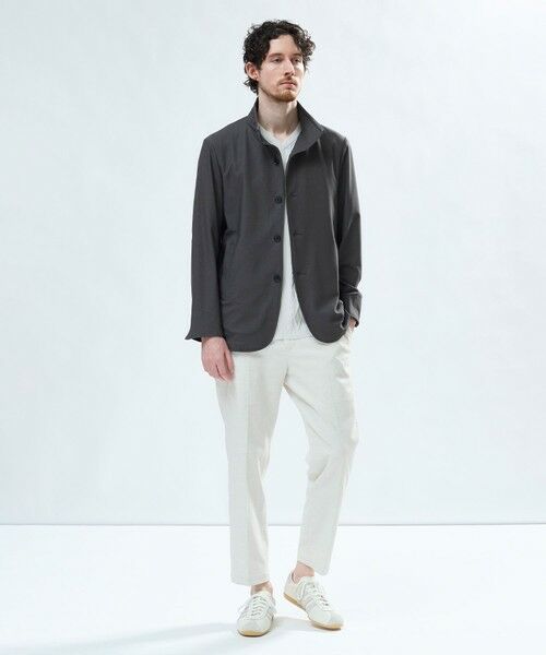 MEN'S BIGI / メンズビギ その他アウター | シャンブレー調ハイテンショントリコット スタンドカラーカーデブルゾン＜接触冷感/速乾/UVカット＞ | 詳細14