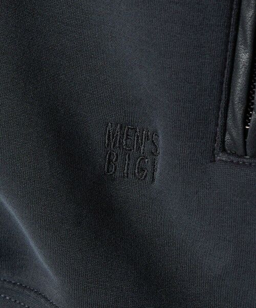 MEN'S BIGI / メンズビギ スウェット | スエードタッチ ダンボールスタンドジップアウター | 詳細9