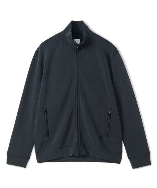 MEN'S BIGI / メンズビギ スウェット | スエードタッチ ダンボールスタンドジップアウター（ブラック）