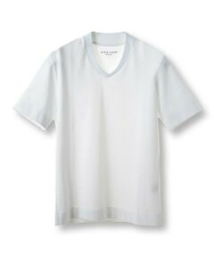 MEN'S BIGI / メンズビギ Tシャツ | 【ACTIVE TAILOR/アクティブテイラー】シルケットスムースVネックTシャツ＜接触冷感 / UVカット＞