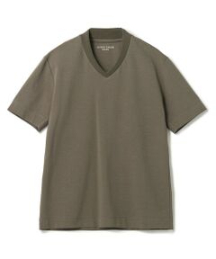 MEN'S BIGI / メンズビギ Tシャツ | 【ACTIVE TAILOR/アクティブテイラー】シルケットスムースVネックTシャツ＜接触冷感 / UVカット＞