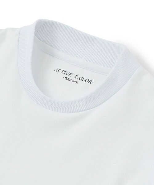 MEN'S BIGI / メンズビギ Tシャツ | 【ACTIVE TAILOR/アクティブテイラー】シルケットスムースクルーネックTシャツ＜接触冷感 / UVカット＞ | 詳細7