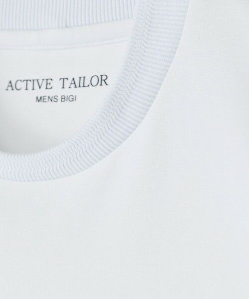 MEN'S BIGI / メンズビギ Tシャツ | 【ACTIVE TAILOR/アクティブテイラー】シルケットスムースクルーネックTシャツ＜接触冷感 / UVカット＞ | 詳細8