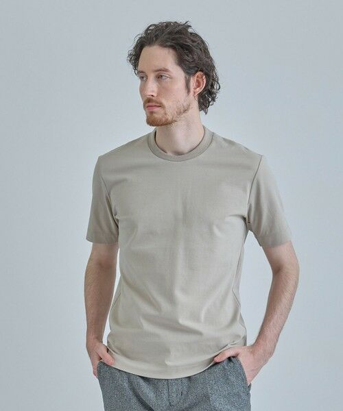 MEN'S BIGI / メンズビギ Tシャツ | 【ACTIVE TAILOR/アクティブテイラー】シルケットスムースクルーネックTシャツ＜接触冷感 / UVカット＞ | 詳細12