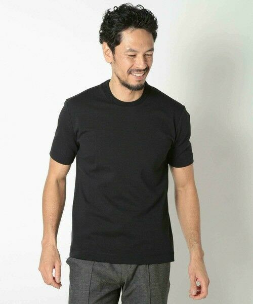 MEN'S BIGI / メンズビギ Tシャツ | 【ACTIVE TAILOR/アクティブテイラー】シルケットスムースクルーネックTシャツ＜接触冷感 / UVカット＞ | 詳細14