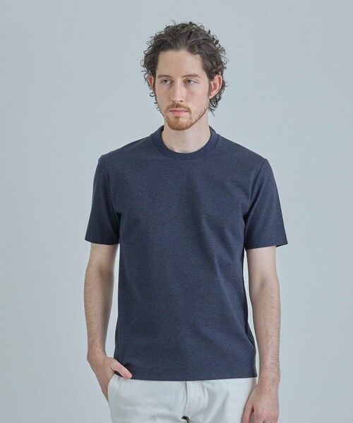 MEN'S BIGI / メンズビギ Tシャツ | 【ACTIVE TAILOR/アクティブテイラー】シルケットスムースクルーネックTシャツ＜接触冷感 / UVカット＞ | 詳細28