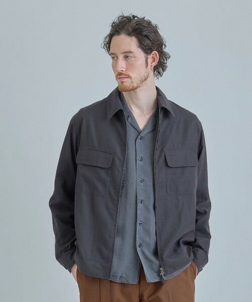 MEN'S BIGI / メンズビギ ブルゾン | フィブリルピーチ ショートブルゾン | 詳細1