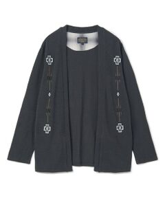 MEN'S BIGI / メンズビギ カーディガン・ボレロ | 【PENDLETON/ペンドルトン】別注 鹿の子刺繍カーディガン