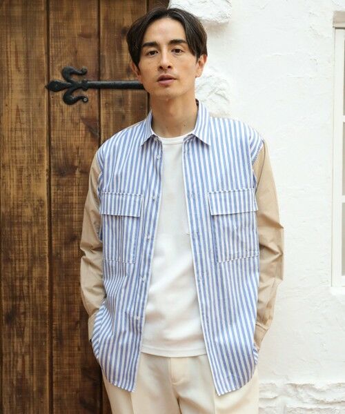 MEN'S BIGI / メンズビギ シャツ・ブラウス | 切り替えCPOシャツ | 詳細8